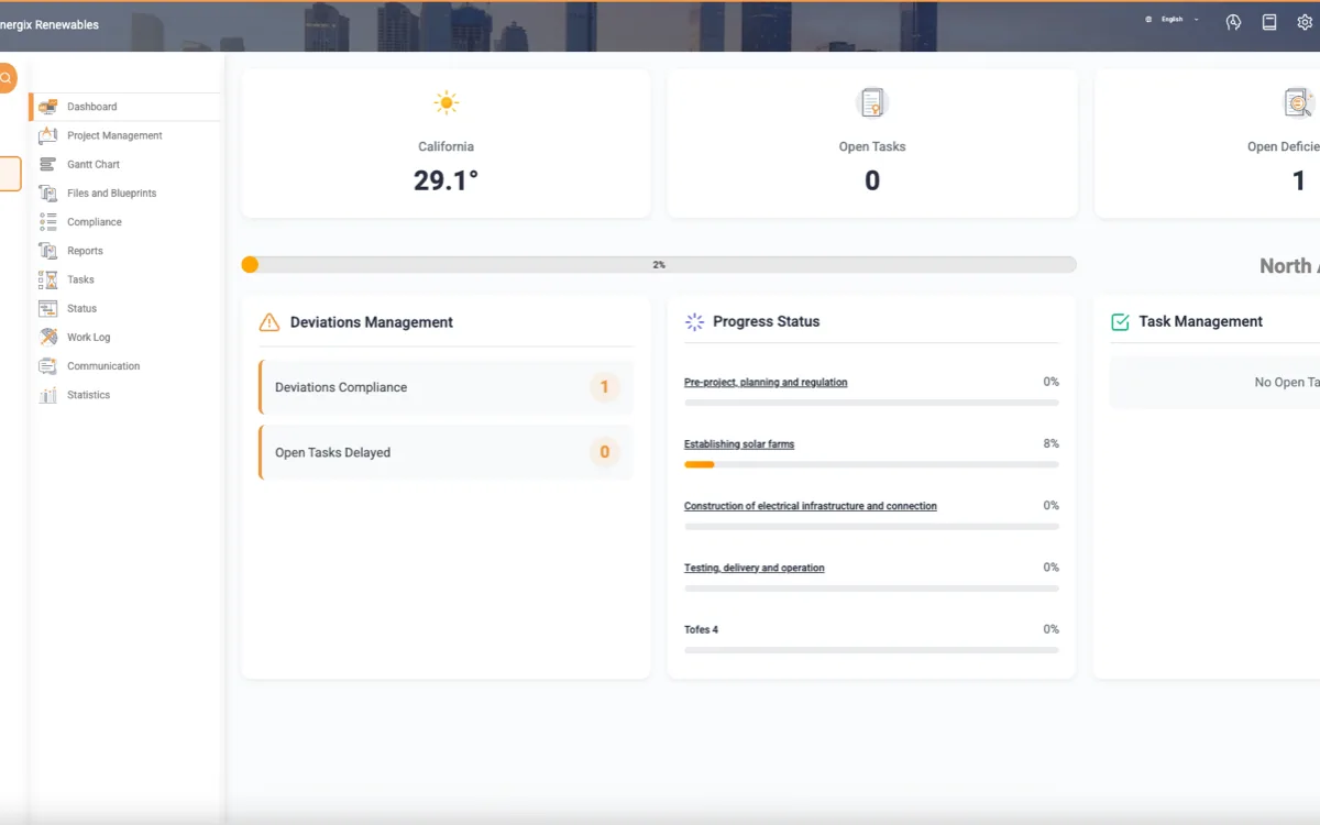 Conqum — custom-built CRM and project-management web app